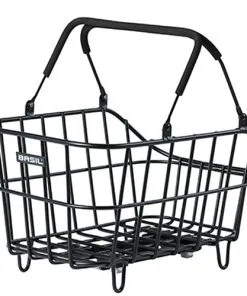 Basil Cento MIK Korb Aluminium Schwarz + MIK Adapterplatte [17702]