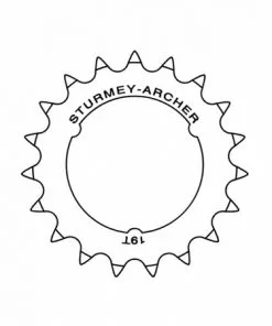 Sturmey Archer C50 1/8" Ritzel 19 Zähne Flach [20593]